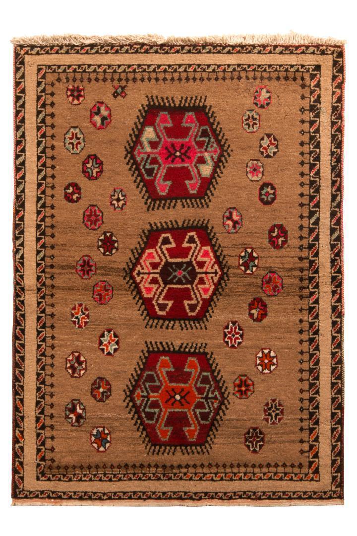 Mid-Century Gabbeh Rug 1950s Vintage Persian