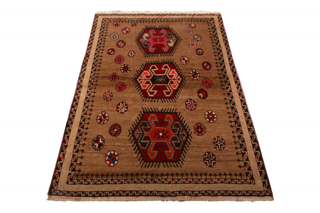 Mid-Century Gabbeh Rug 1950s Vintage Persian