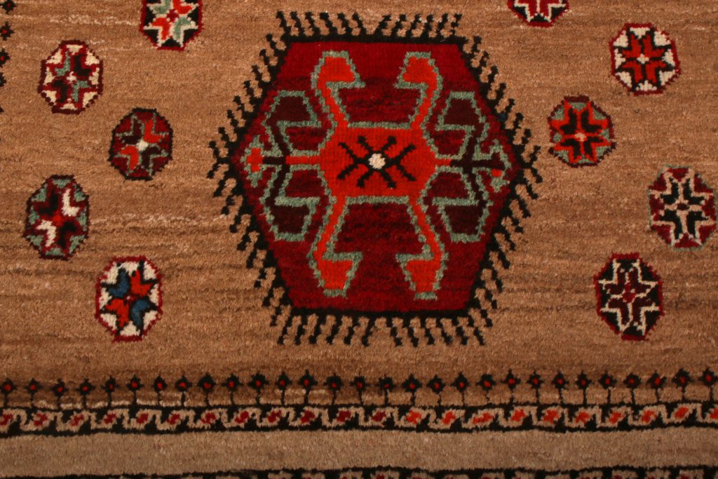 Mid-Century Gabbeh Rug 1950s Vintage Persian