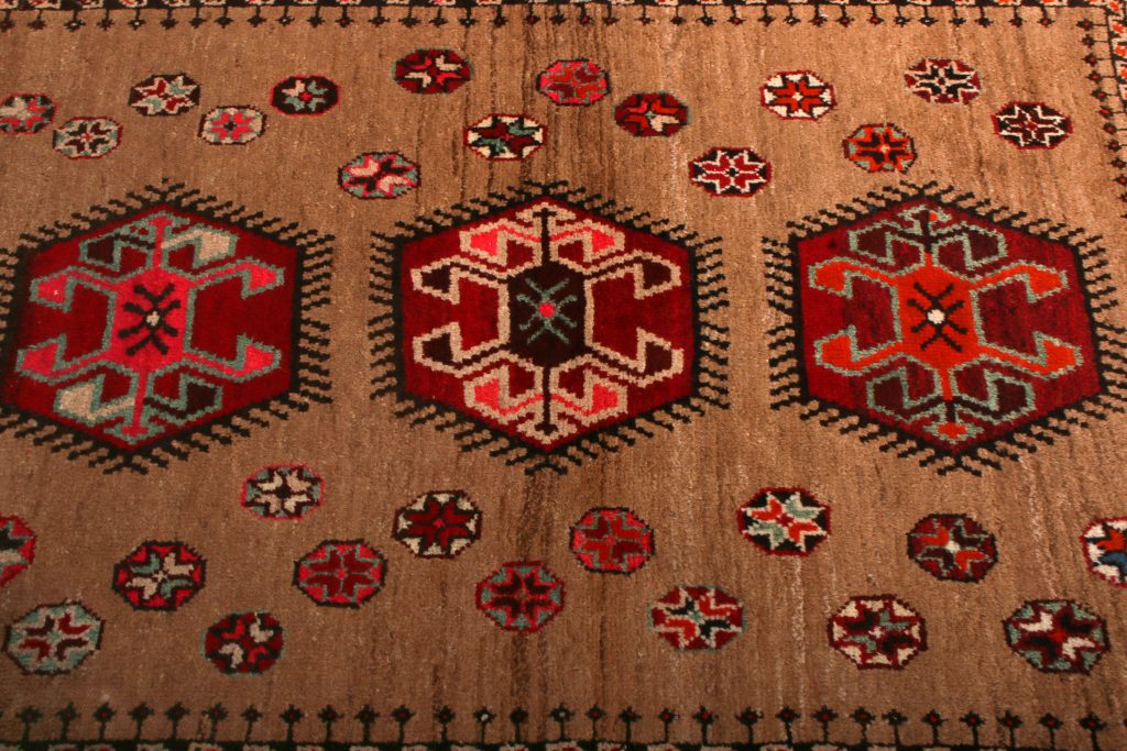 Mid-Century Gabbeh Rug 1950s Vintage Persian