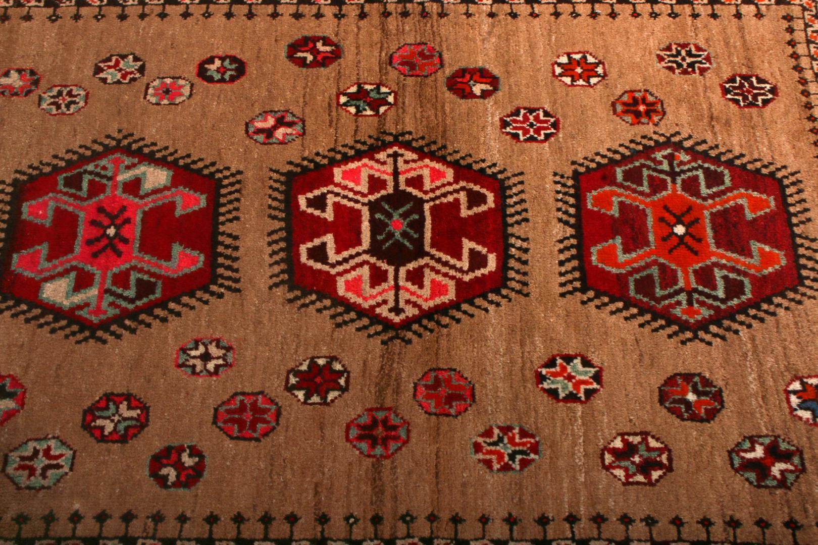 Mid-Century Gabbeh Rug 1950s Vintage Persian