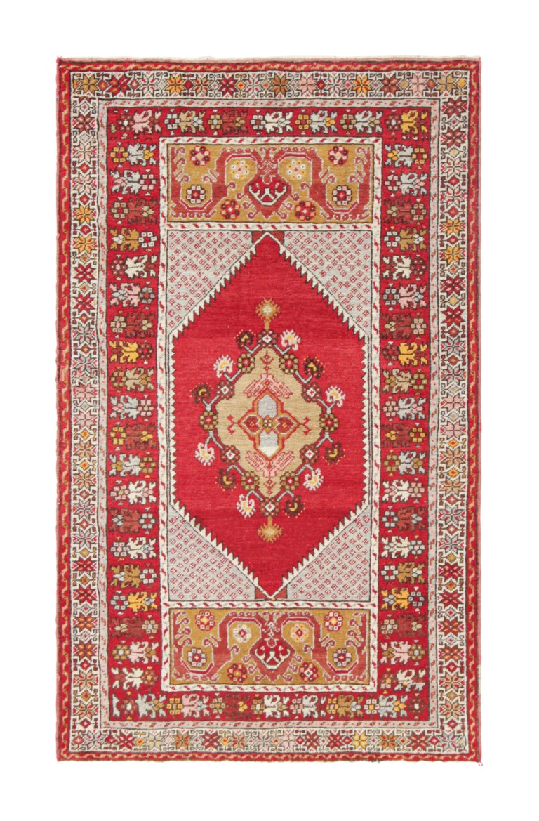 Vintage Kirsehir Geometric Rug