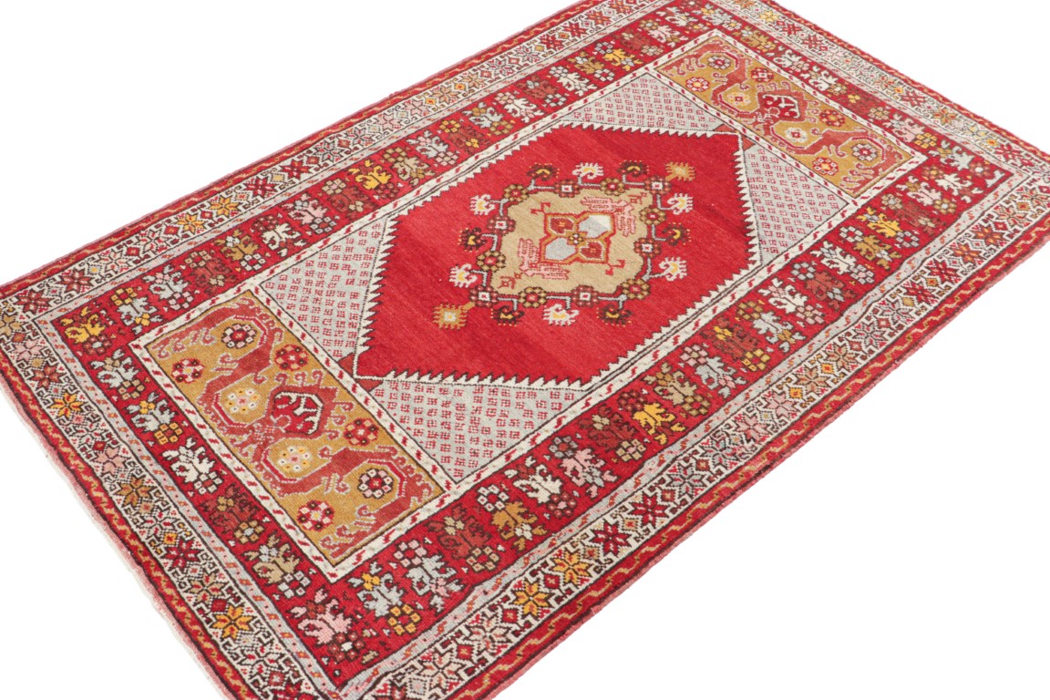 Vintage Kirsehir Geometric Rug