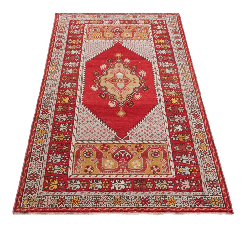 Vintage Kirsehir Geometric Rug