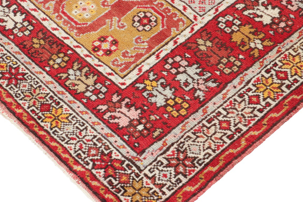Vintage Kirsehir Geometric Rug