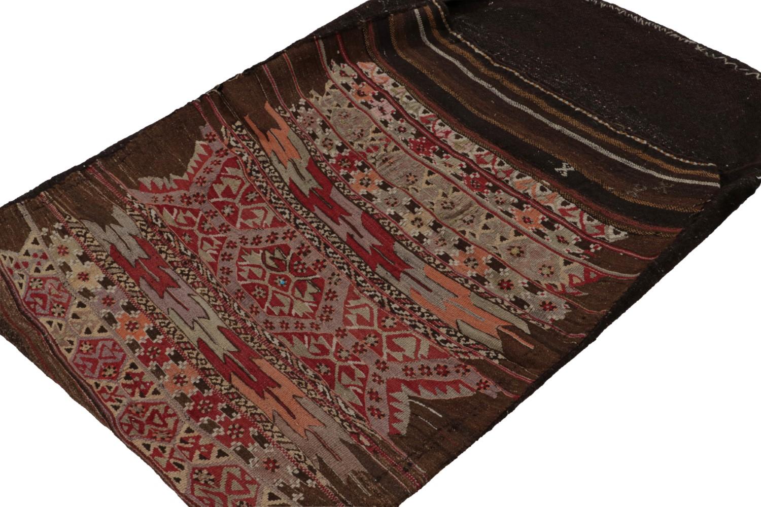 Antique Persian Bag Kilim Geometric Patterns