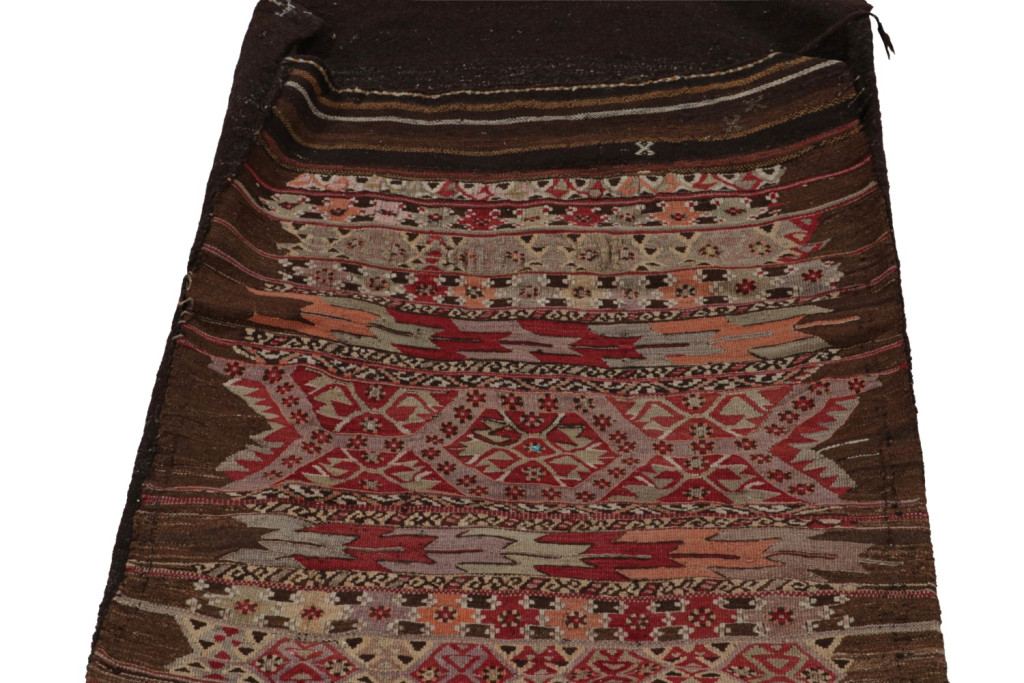 Antique Persian Bag Kilim Geometric Patterns