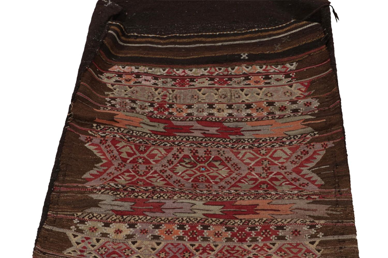 Antique Persian Bag Kilim Geometric Patterns