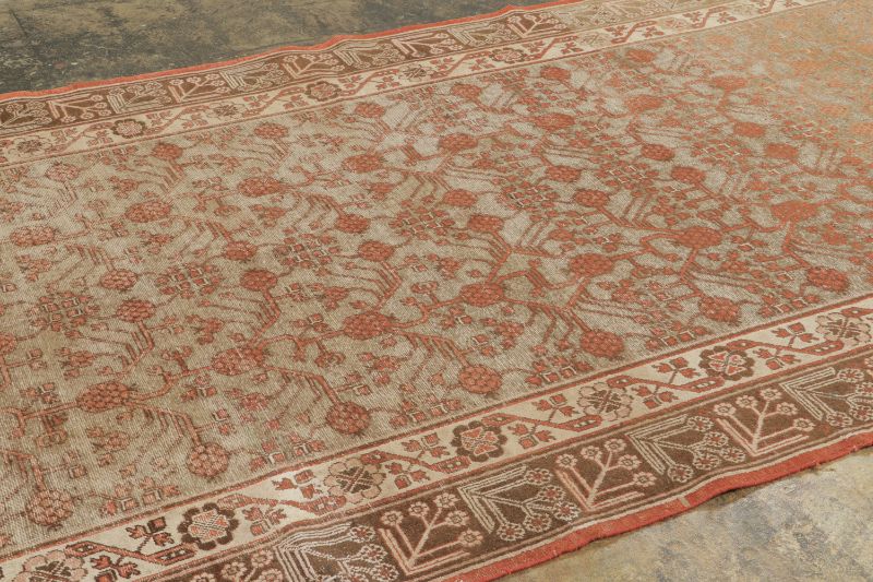 Antique Khotan Floral Runner