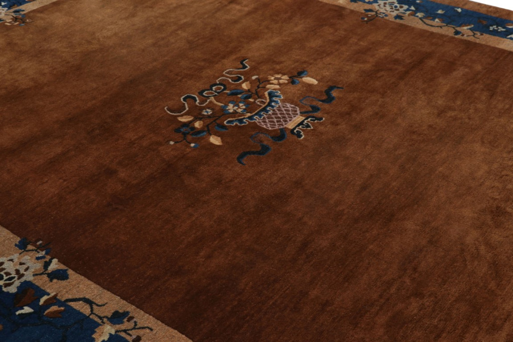 Antique Chinese Floral Peking Rug