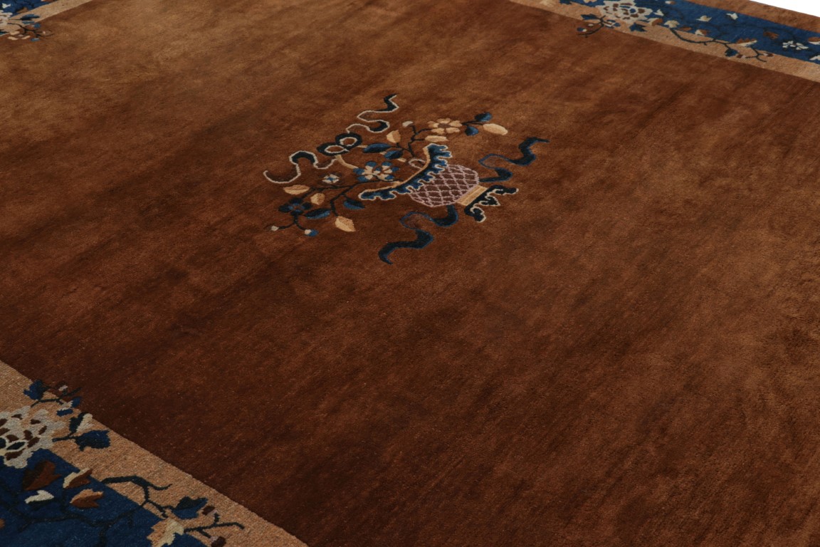 Antique Chinese Floral Peking Rug