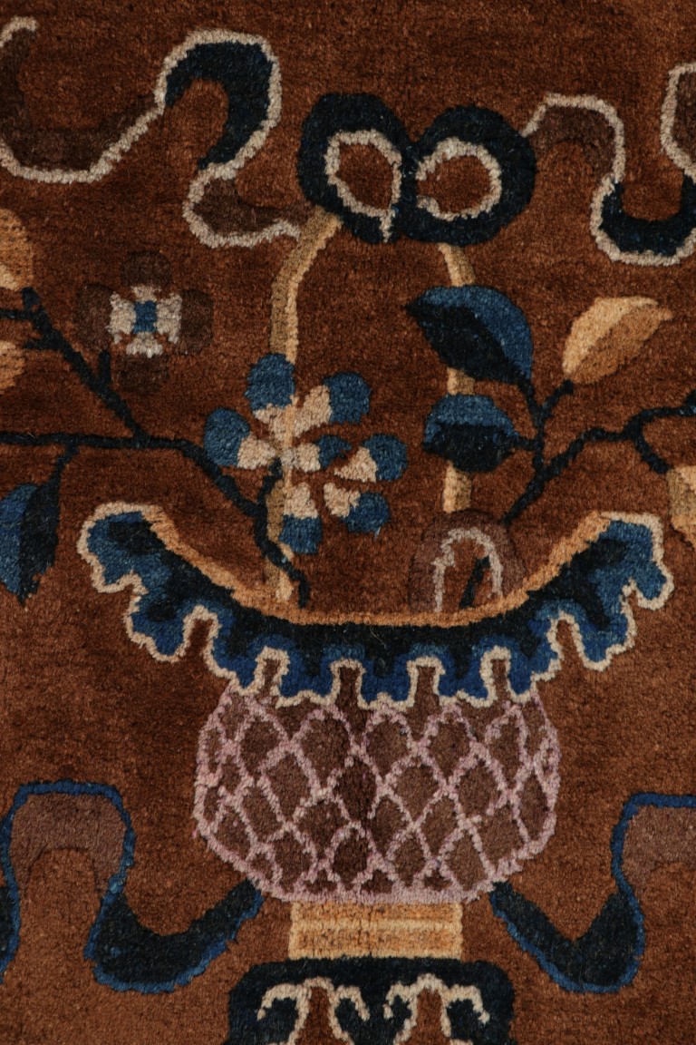 Antique Chinese Floral Peking Rug
