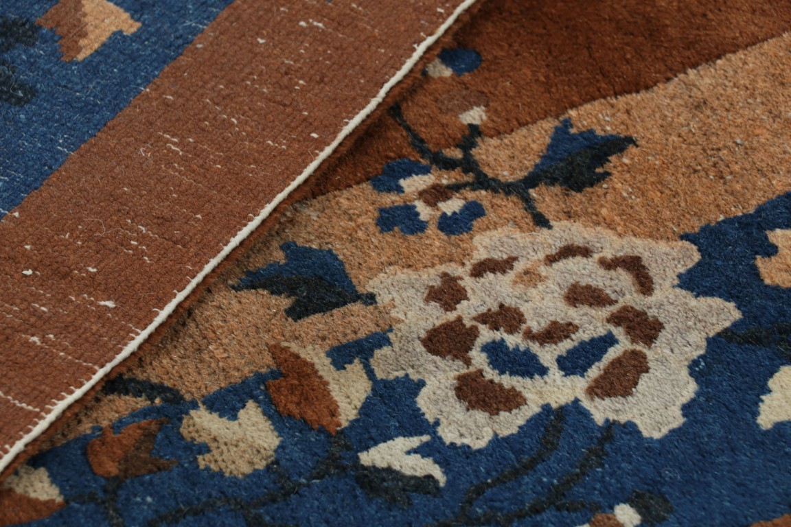 Antique Chinese Floral Peking Rug