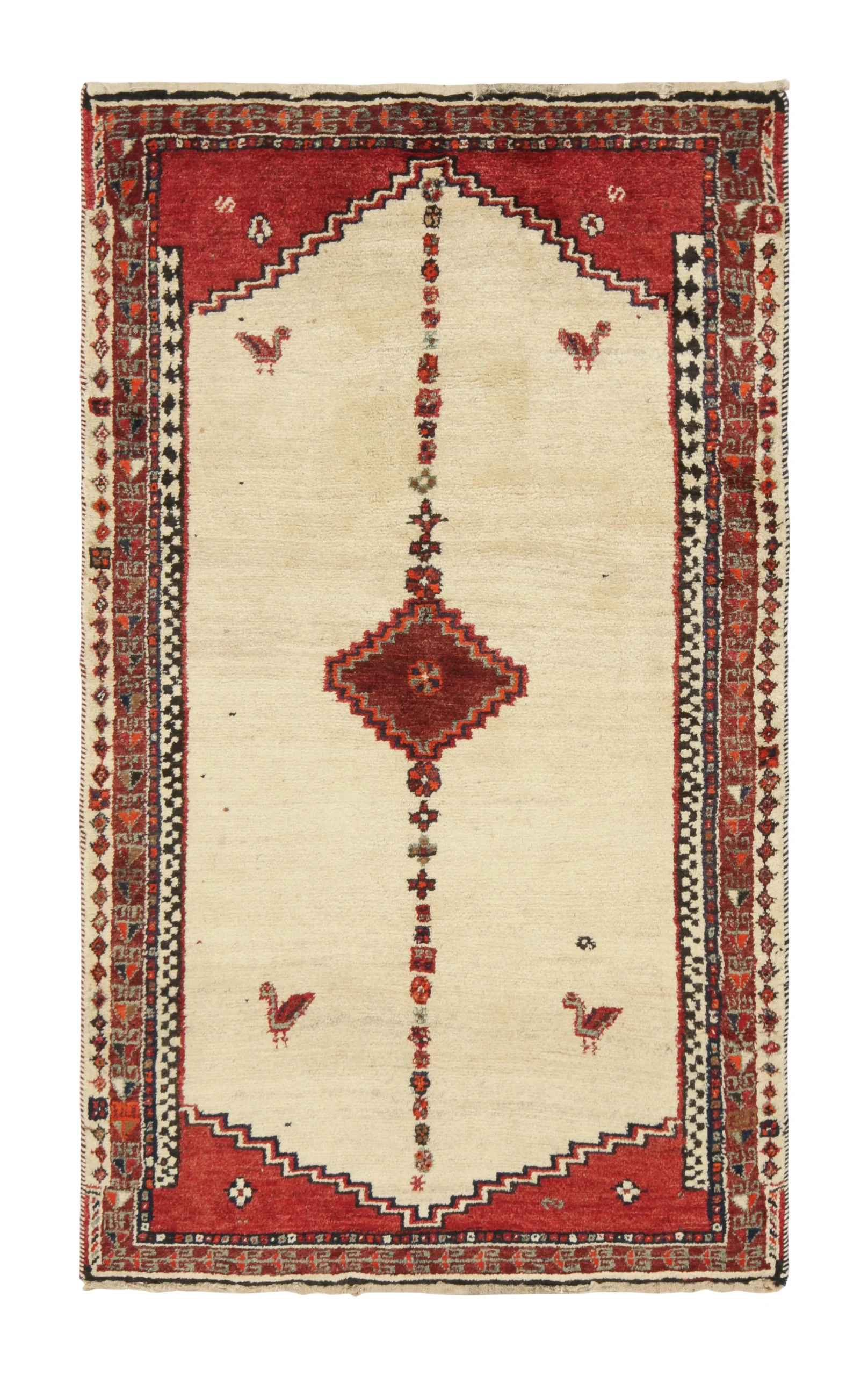 Antique Persian Gabbeh Tribal Rug