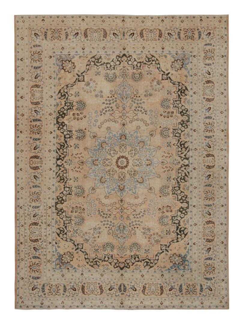 Antique Persian Yazd rug