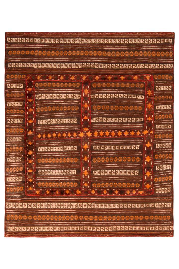 Vintage Kilim Hand Made Angora Wool