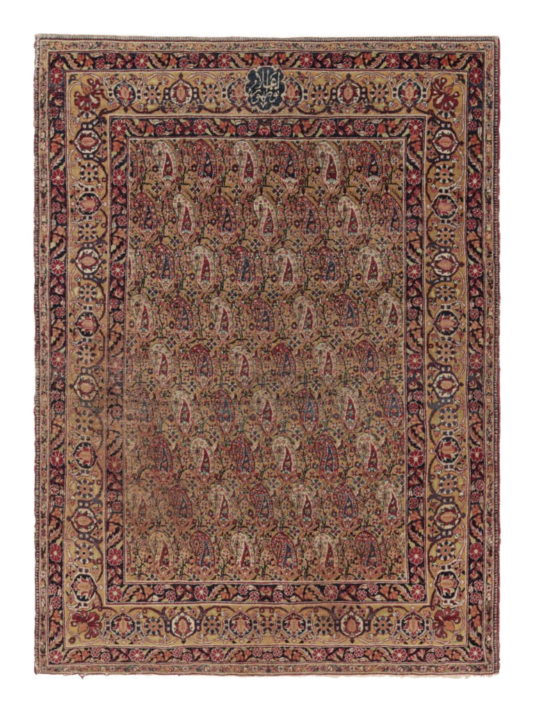 Antique Kerman Lavar Rug