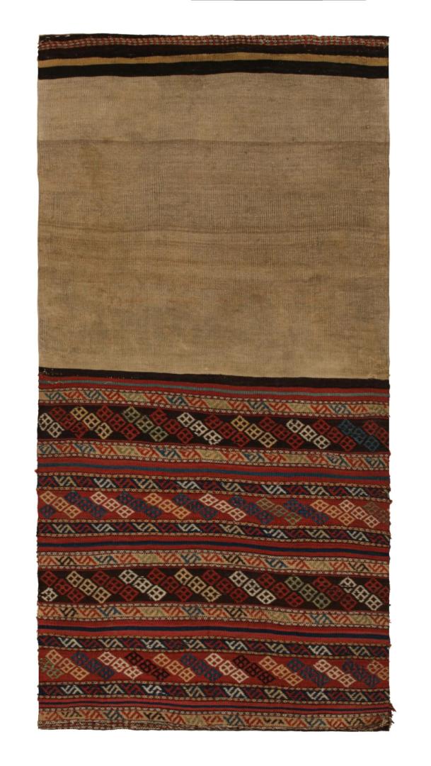 Antique Persian Bag Kilim Geometric Patterns