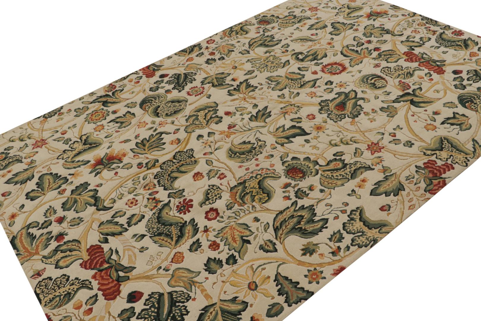 European Style Flatweave Rug in Cream