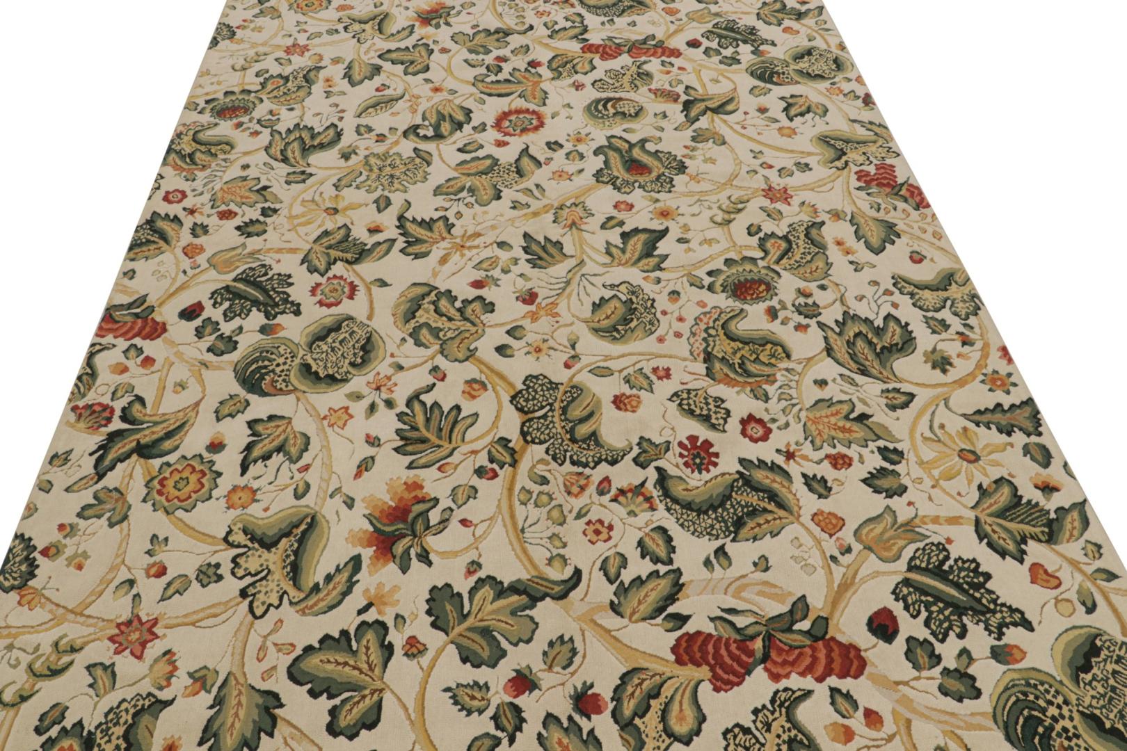 European Style Flatweave Rug in Cream