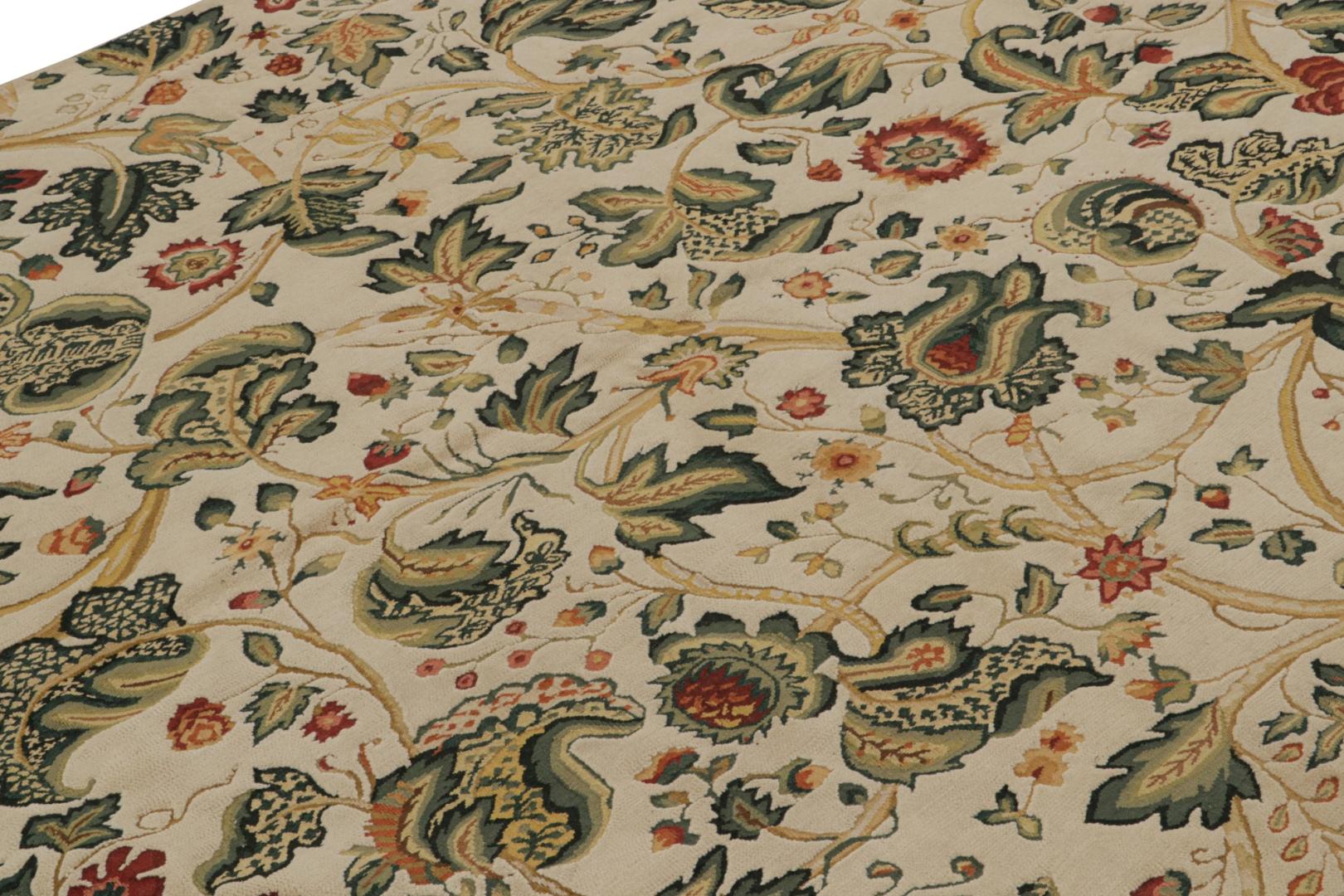 European Style Flatweave Rug in Cream