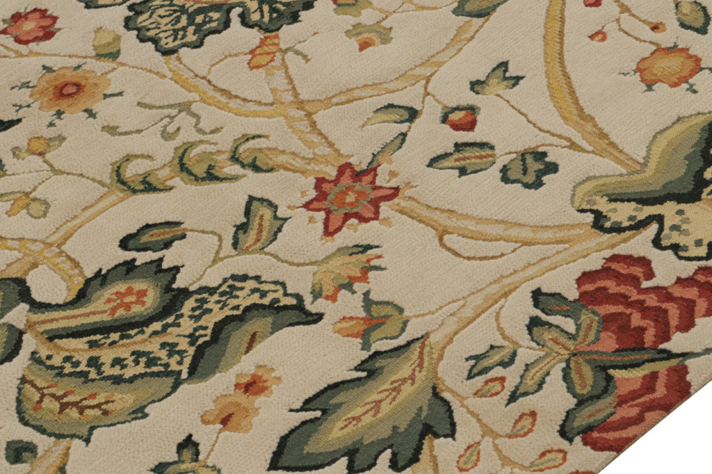 European Style Flatweave Rug in Cream