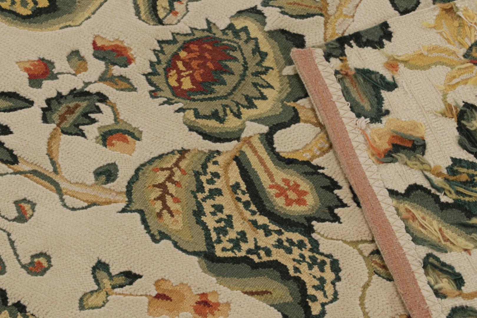 European Style Flatweave Rug in Cream
