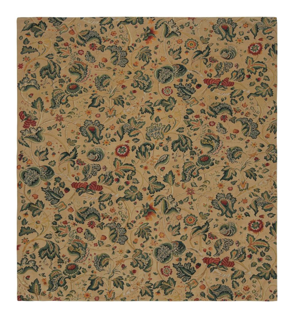 European Style Flatweave Rug in Cream