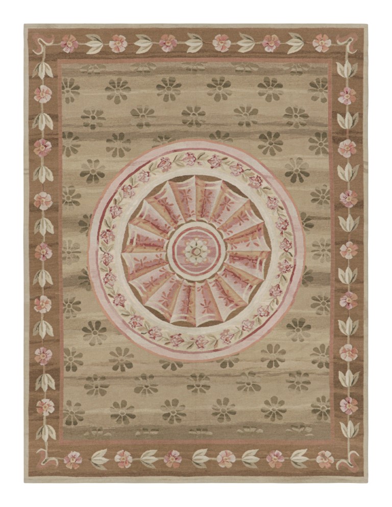 Aubusson Floral Medallion Rug