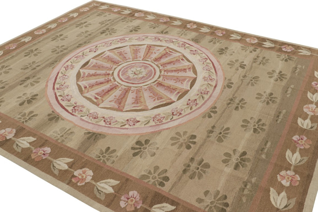 Aubusson Floral Medallion Rug
