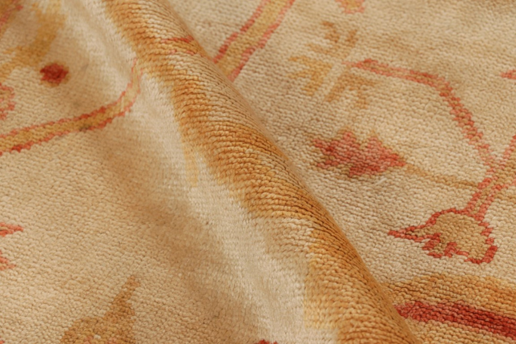 Vintage Oushak Floral Rug