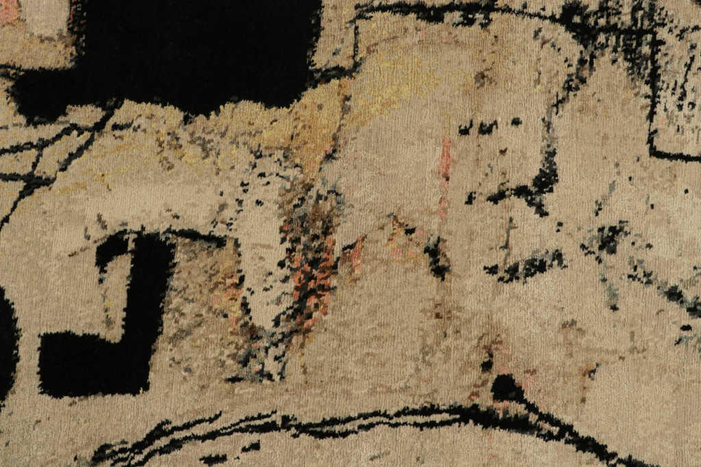 “Bell And Chime” Abstract Rug By Arthur Lanyon