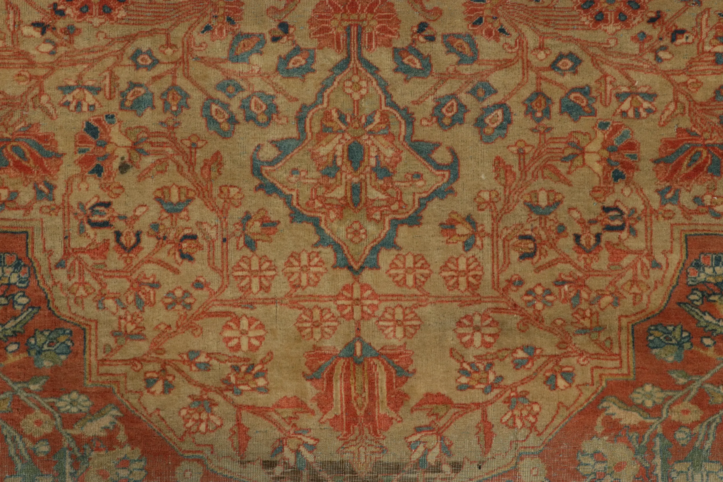 Antique Mohtasham Persian Rug