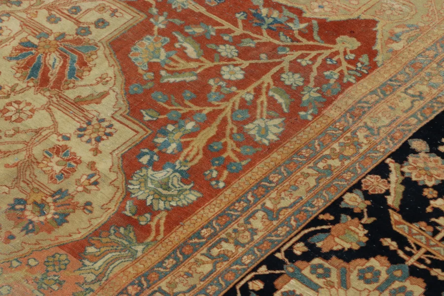 Antique Mohtasham Persian Rug