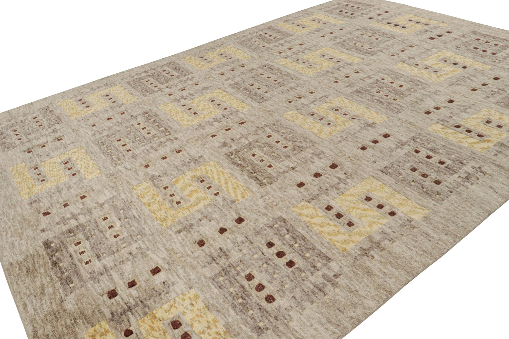 Scandinavian Rug with Geometric Patterns