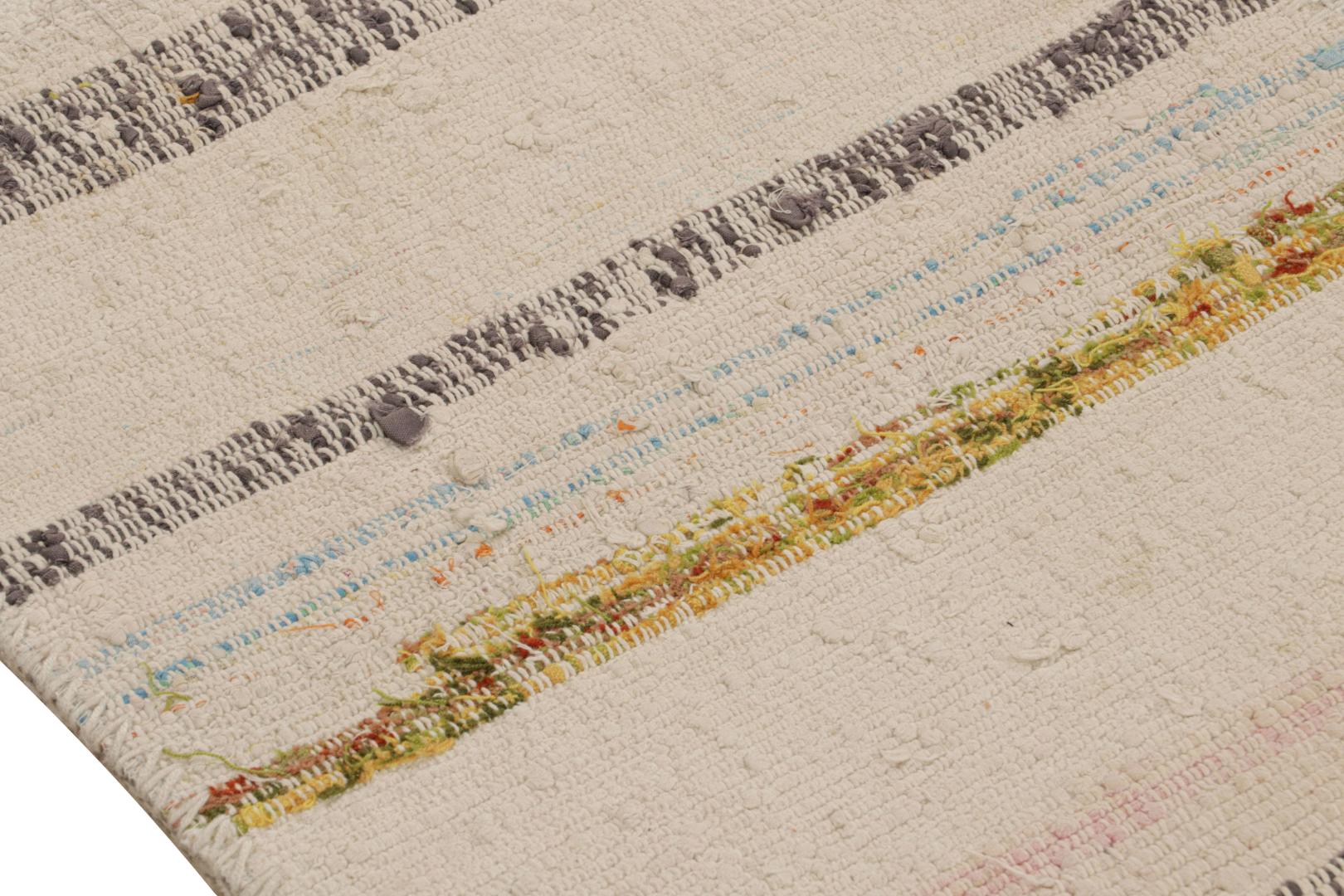 Oversized Patchwork Kilim Rug with Geometric Pattern
