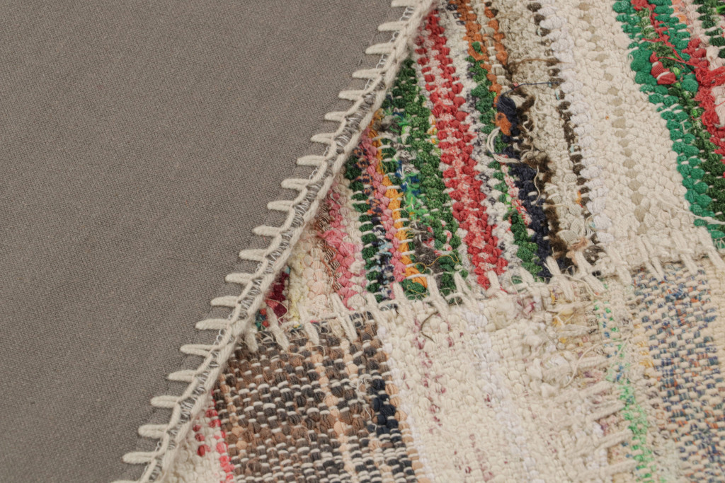 Oversized Patchwork Kilim Rug with Geometric Pattern