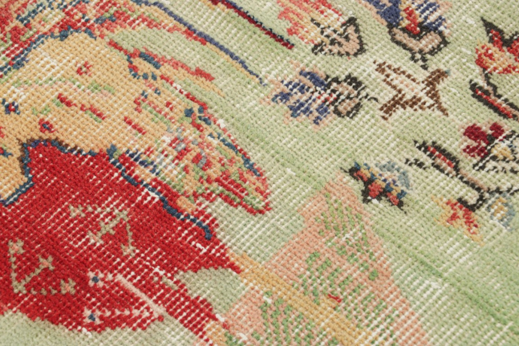 Vintage Zeki Müren Distressed Rug
