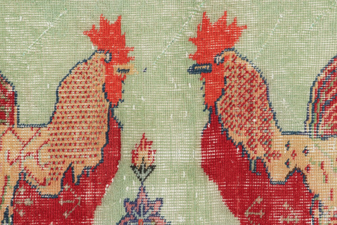 Vintage Zeki Müren Distressed Rug