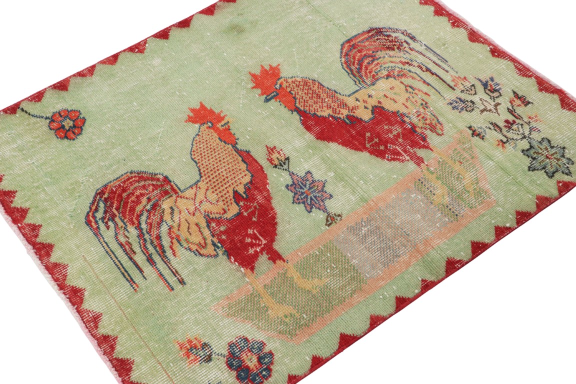 Vintage Zeki Müren Distressed Rug