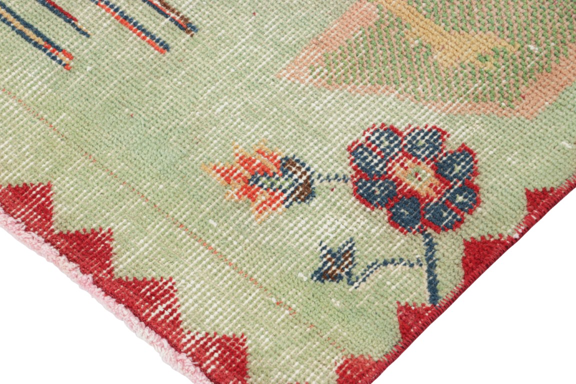 Vintage Zeki Müren Distressed Rug