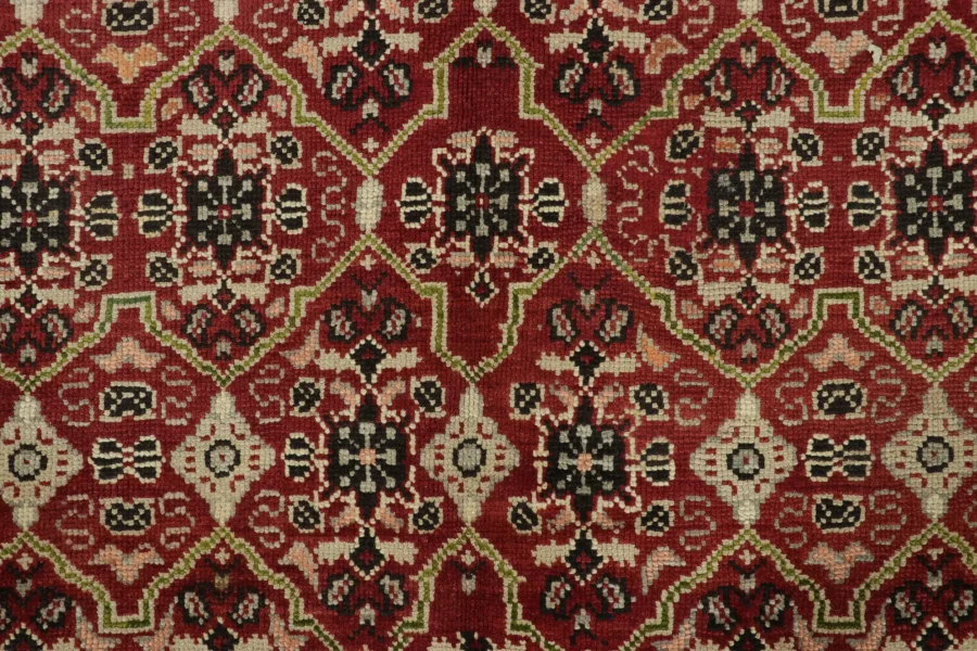 Antique English Axminster Square Rug