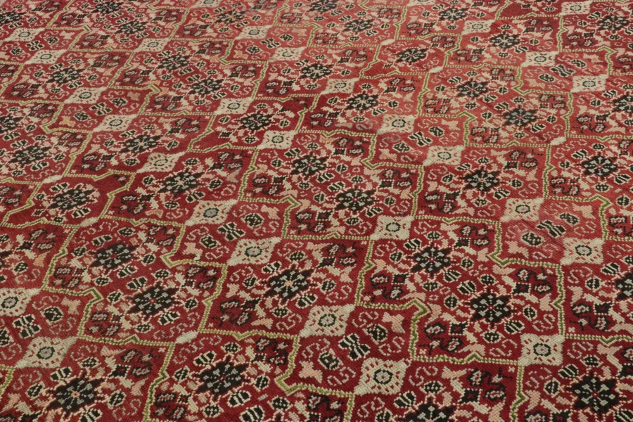Antique English Axminster Square Rug