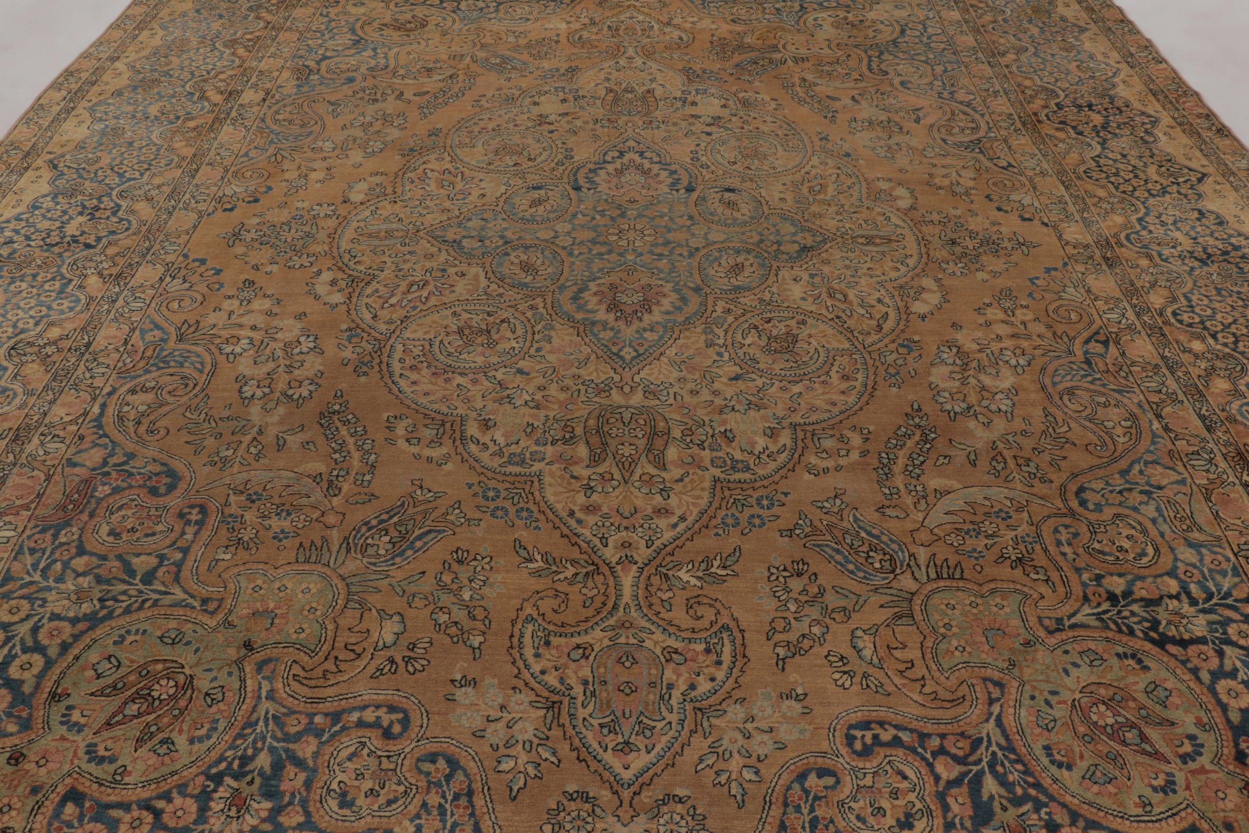 Antique Persian Kerman Lavar Rug