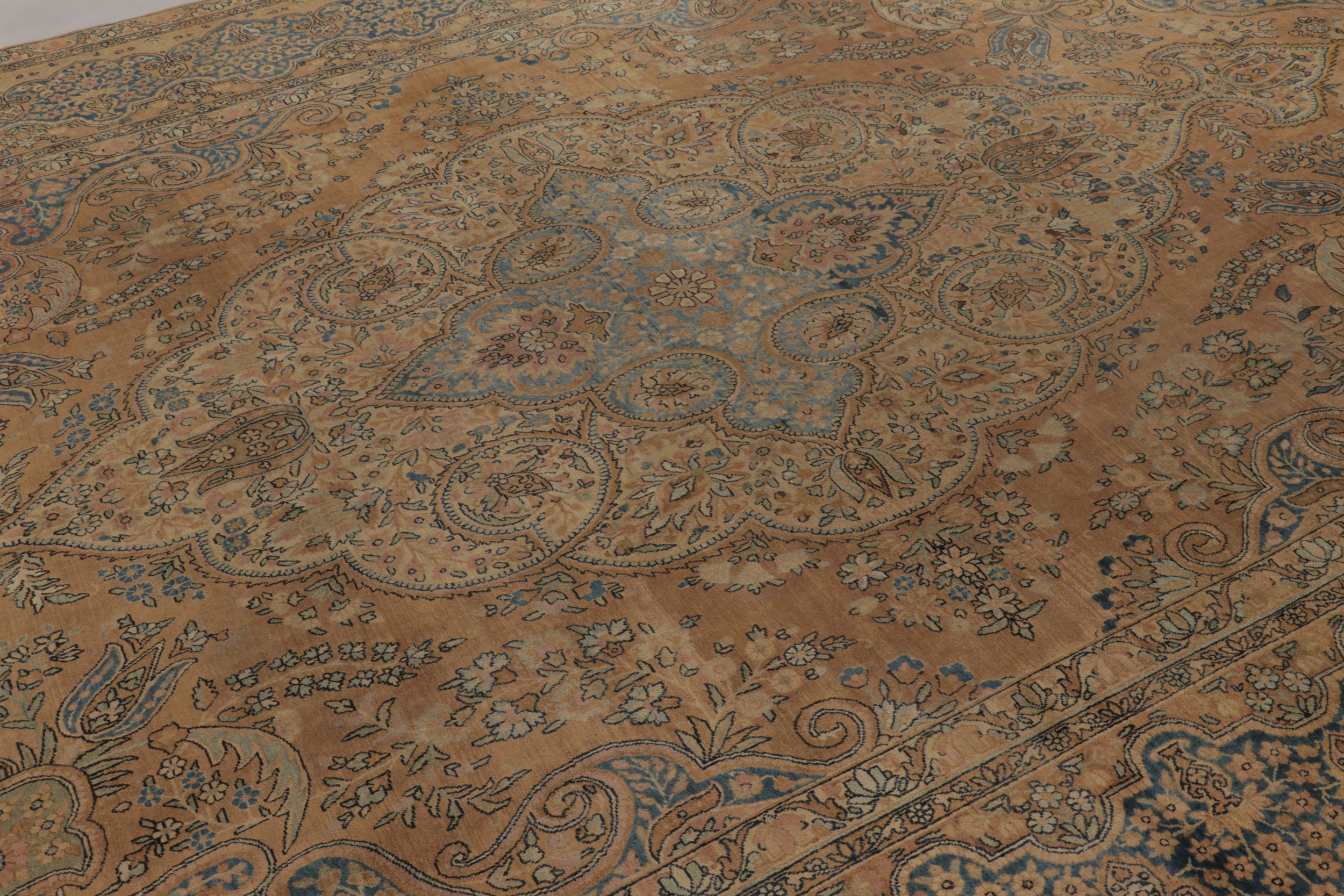 Antique Persian Kerman Lavar Rug