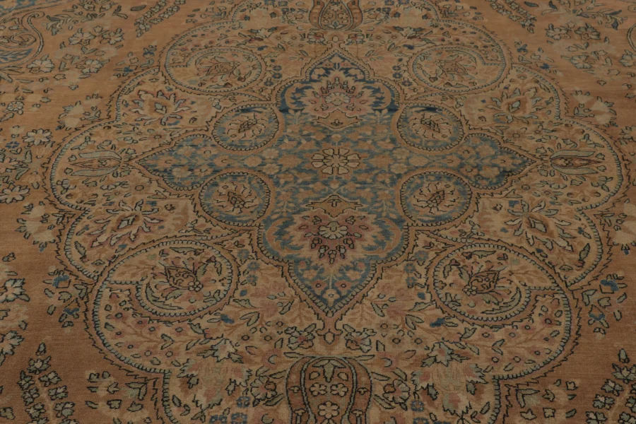Antique Persian Kerman Lavar Rug