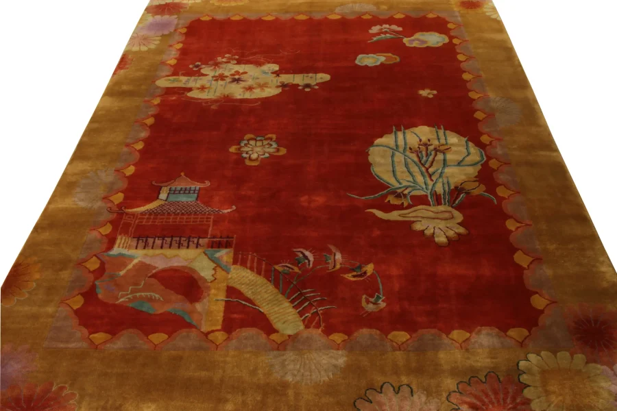 Vintage Chinese Art Deco Rug