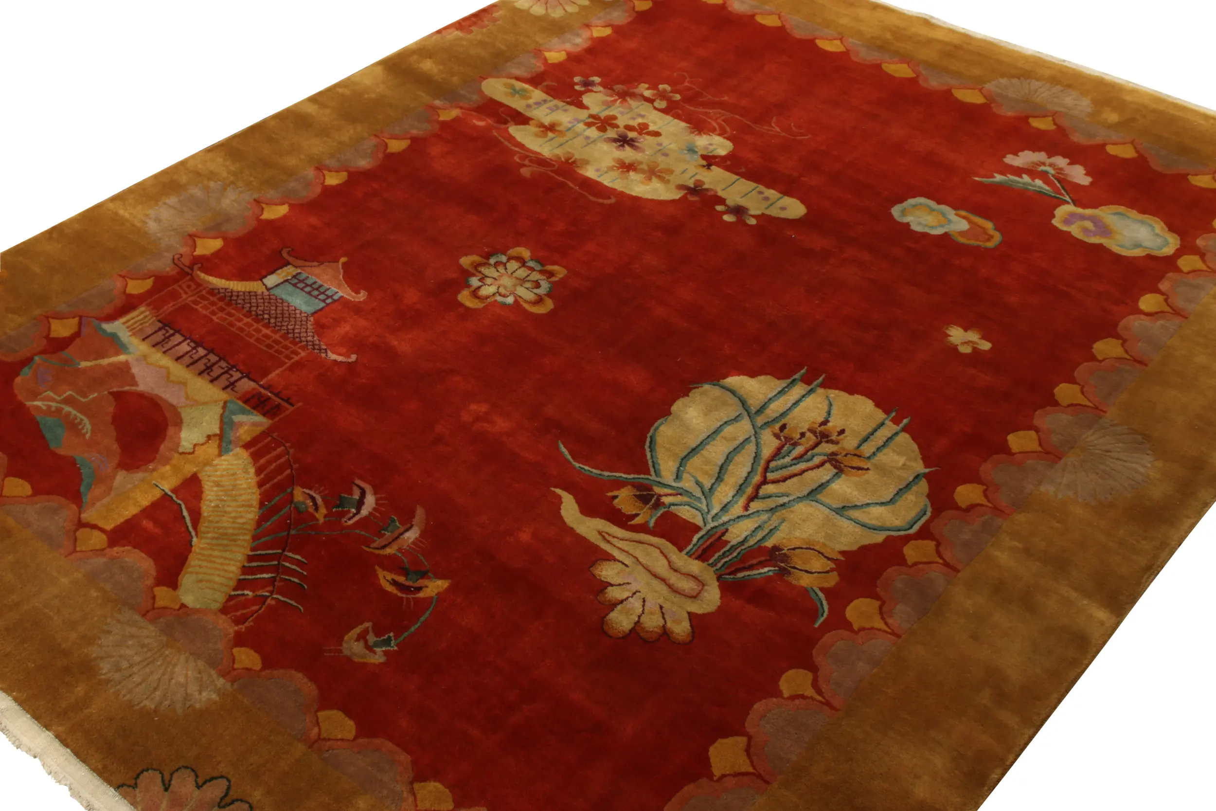 Vintage Chinese Art Deco Rug