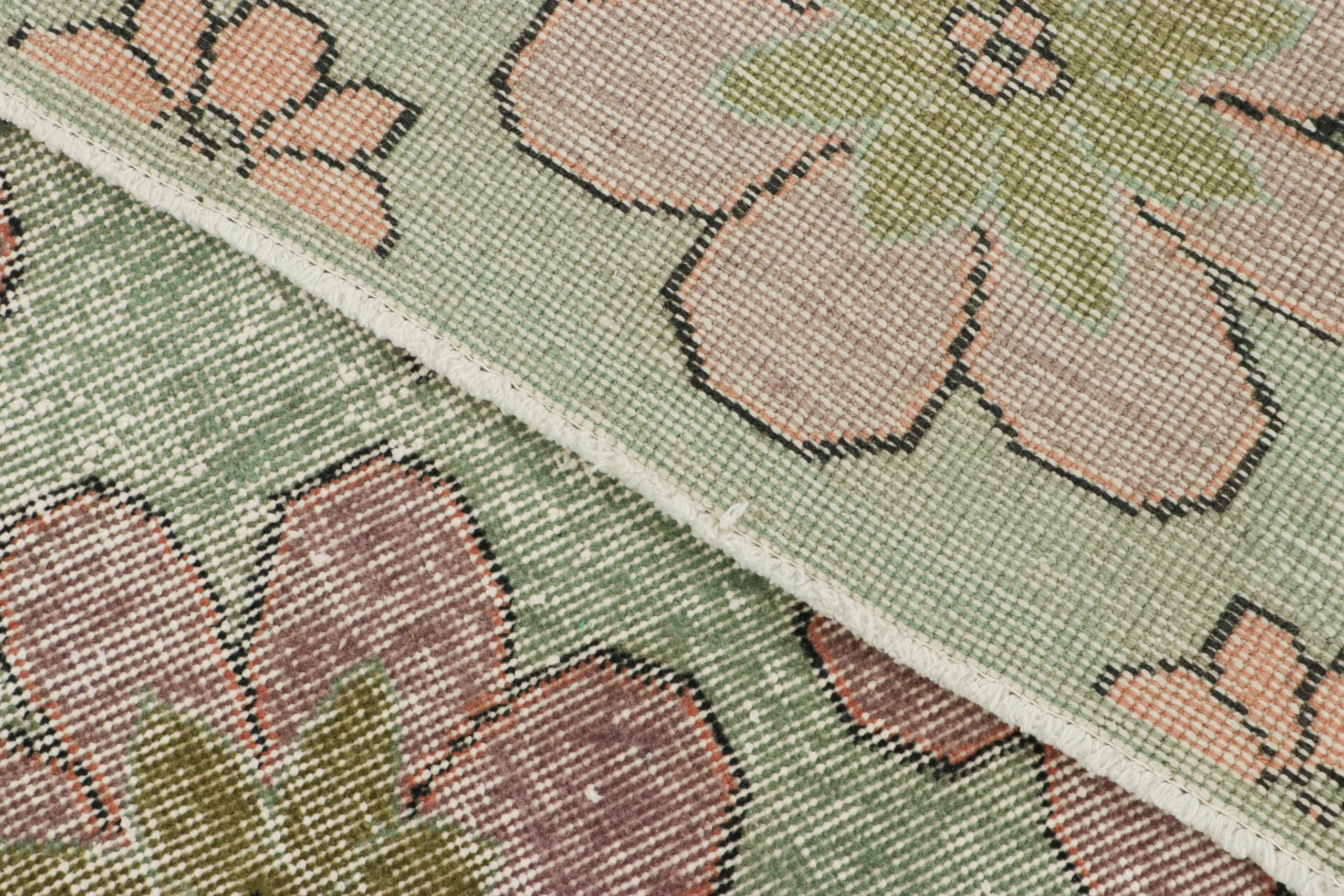 Vintage Turkish Floral Rug