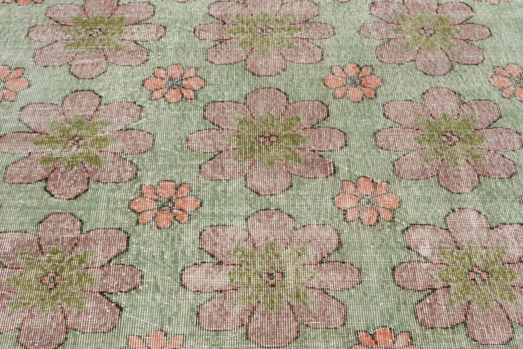 Vintage Turkish Floral Rug